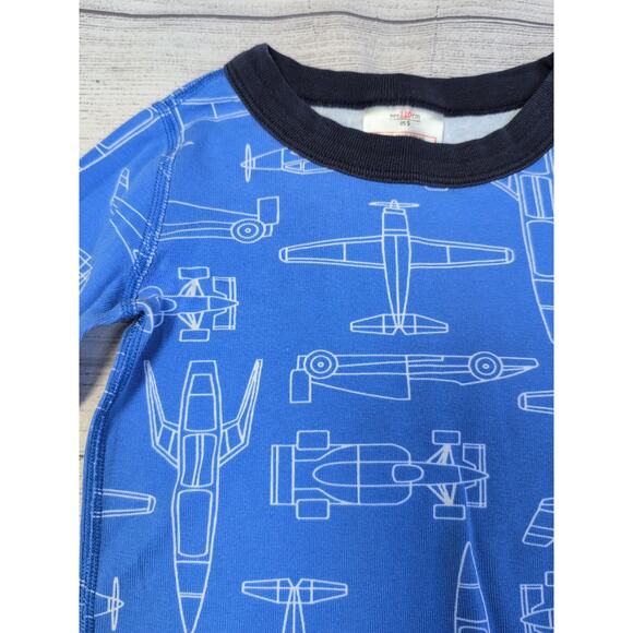 5 Hanna Andersson Blueprint Long John Pajamas - Picture 3 of 9